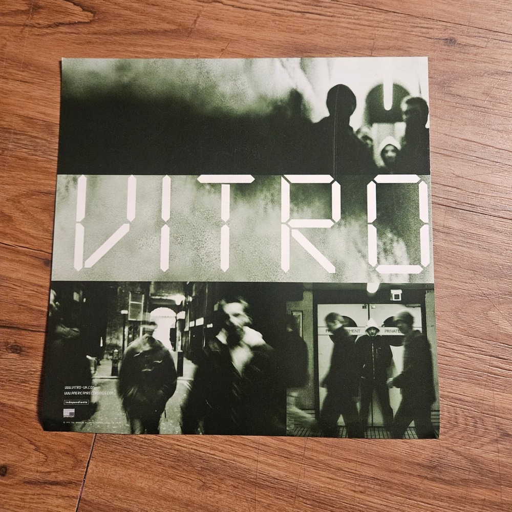 Vitro Distort 1999 Promo Flat Album‎ Poster 12x12 Double Sided Electronic Rock